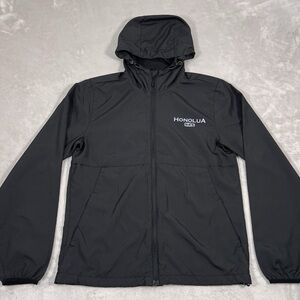 Honolua Black Windbreaker Jacket for Men